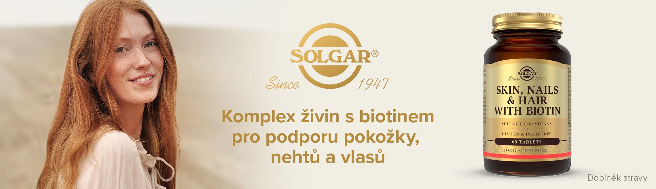 Skin, nails and hair s biotinem banner