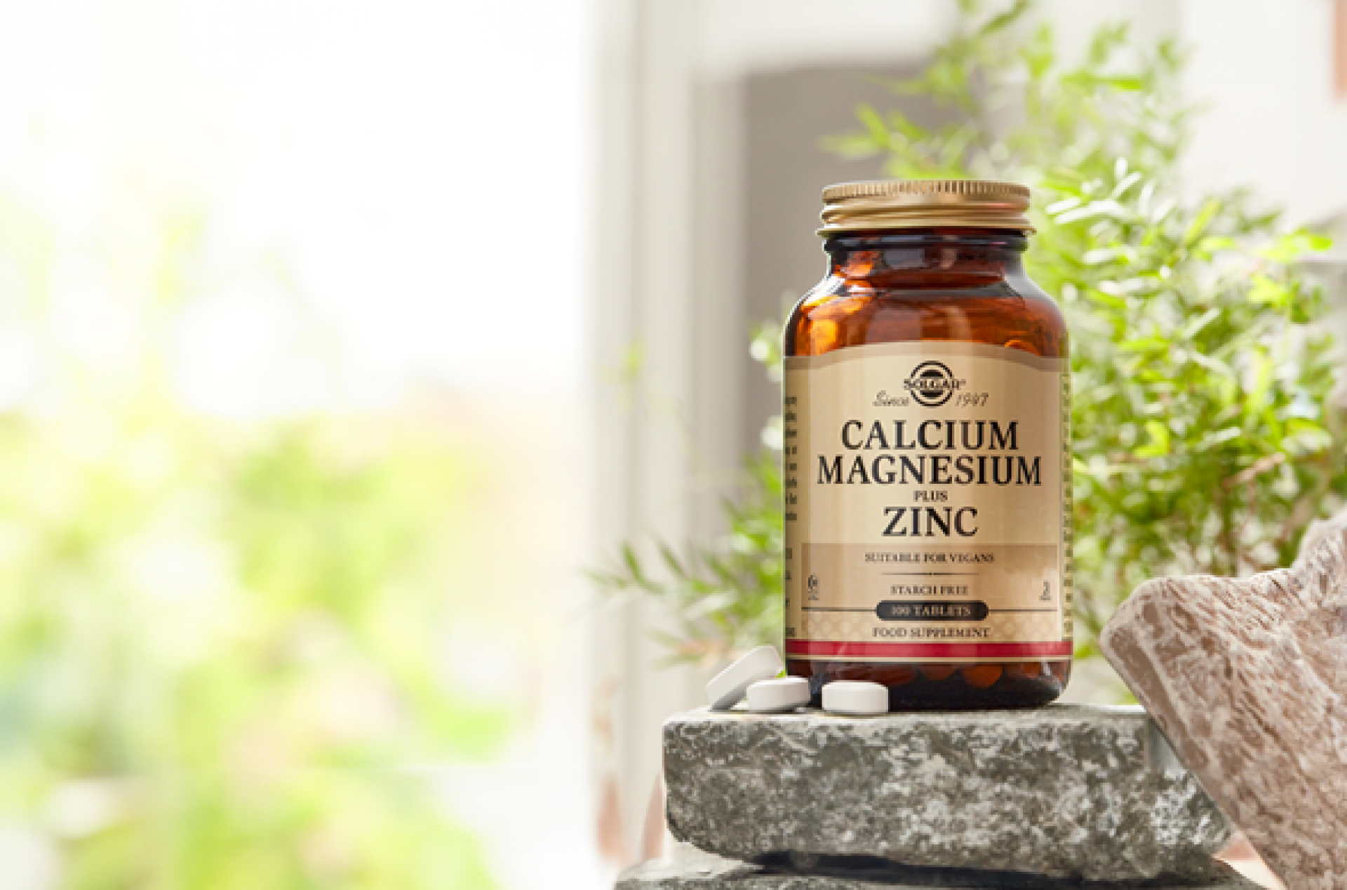 Solgar® Vápník, hořčík a zinek