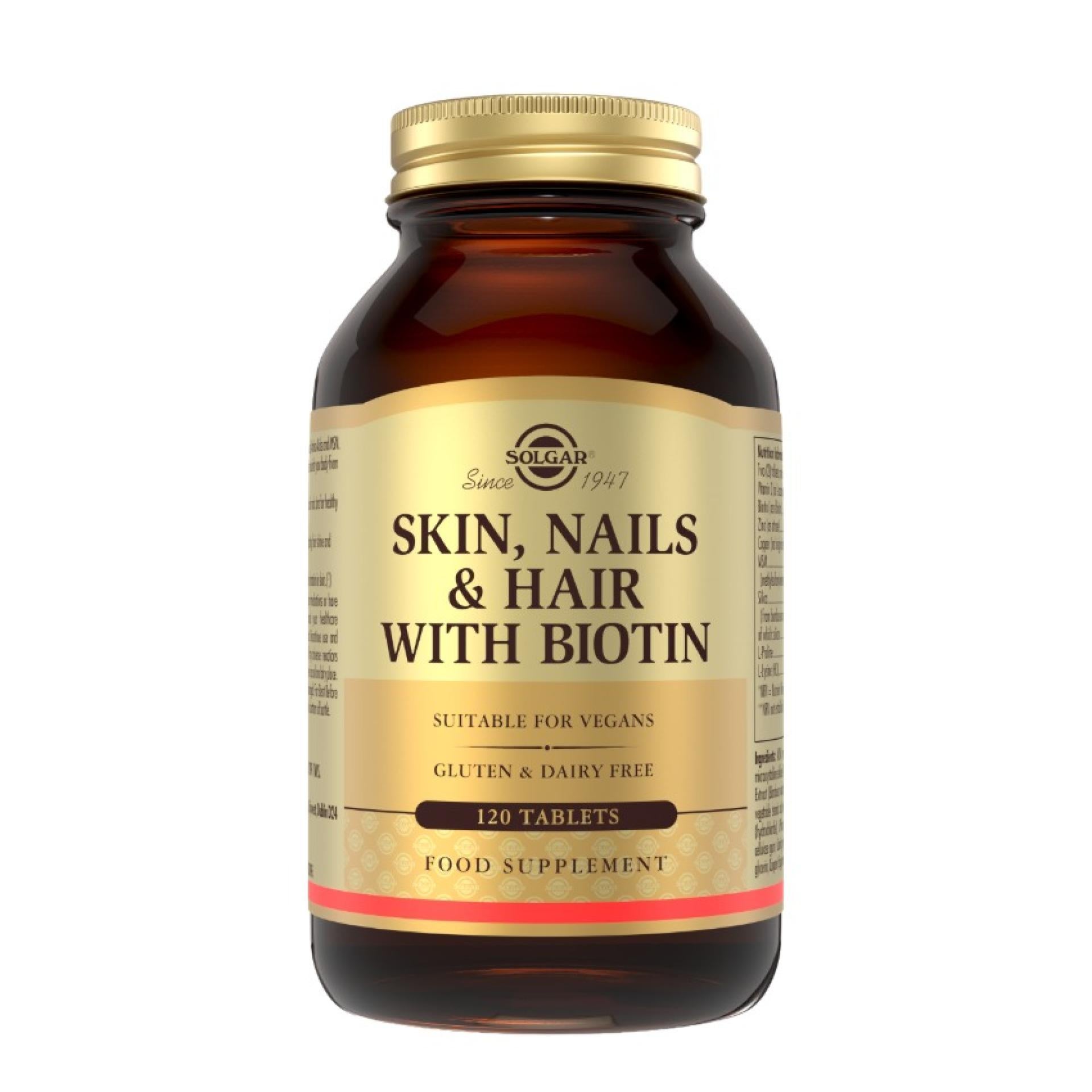 Skin, nails and hair s biotinem 120 tbl